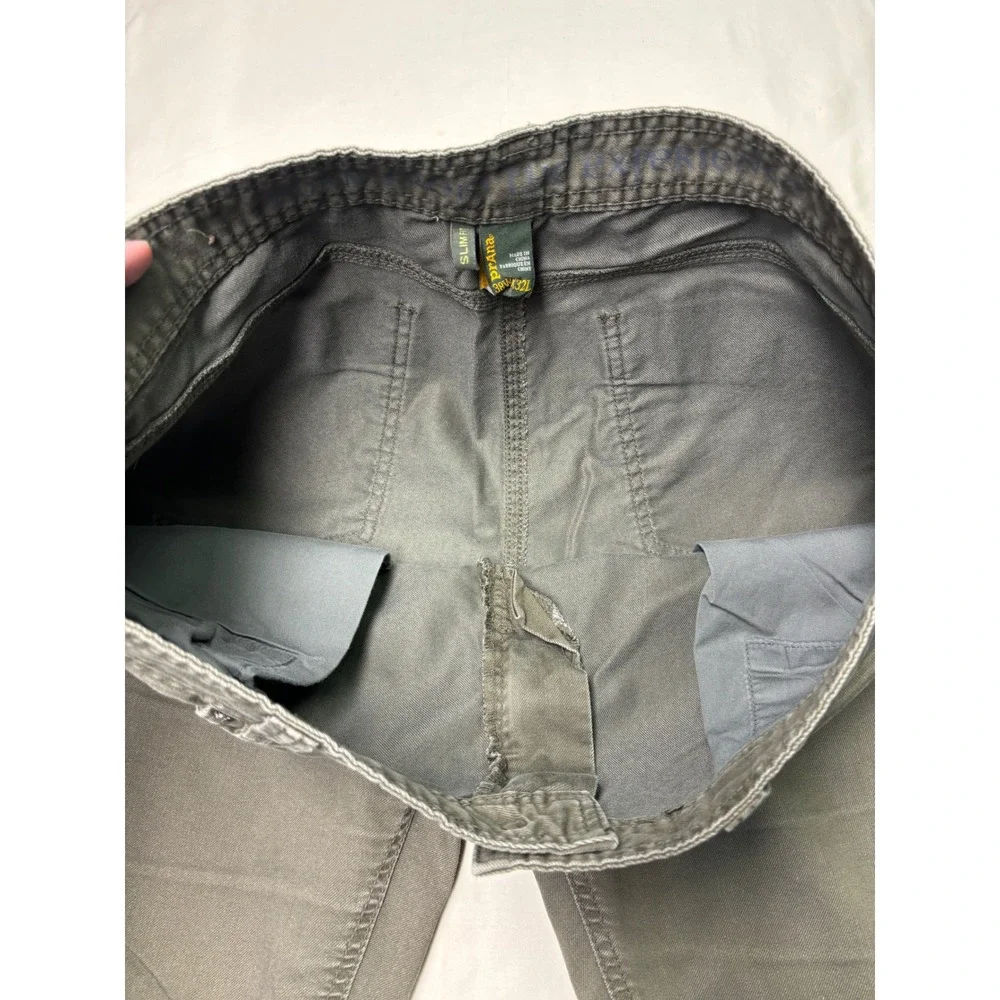 Prana Slim Fit Pants Men's 38x32 Gray‎ Chino Outdoor Adventure Bridger
